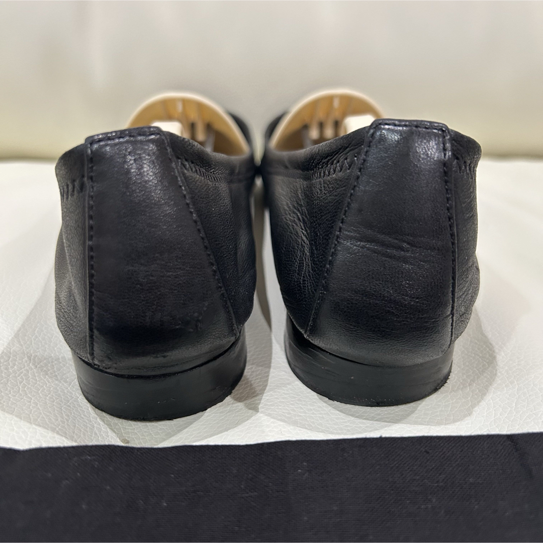 CHANEL - CHANEL バレエシューズ 黒 37.5 24cm バレリーナ CHANEL - CHANEL バレエシューズ 黒 37.5 24cm バレリーナ
