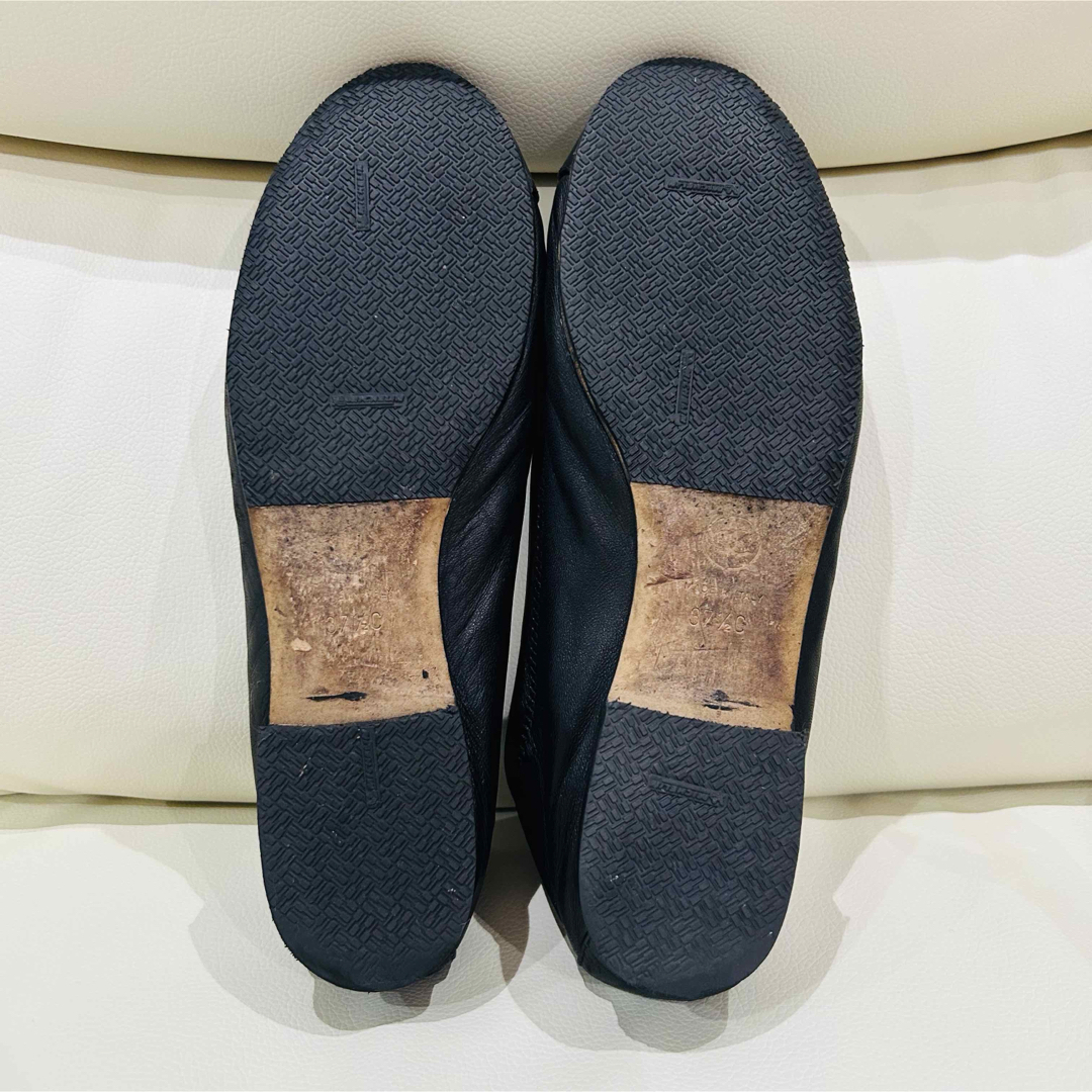 CHANEL - CHANEL バレエシューズ 黒 37.5 24cm バレリーナ CHANEL - CHANEL バレエシューズ 黒 37.5 24cm バレリーナ