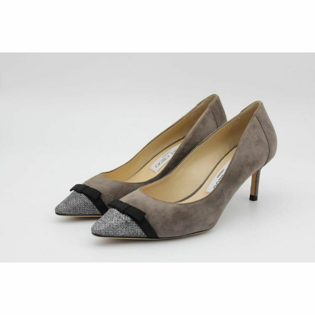 JIMMY CHOO - JIMMY CHOO ジミーチュウ 本革リボンパンプス(36 JIMMY CHOO - JIMMY CHOO ジミーチュウ 本革リボンパンプス(36