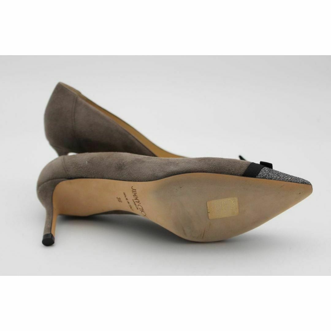 JIMMY CHOO - JIMMY CHOO ジミーチュウ 本革リボンパンプス(36 JIMMY CHOO - JIMMY CHOO ジミーチュウ 本革リボンパンプス(36