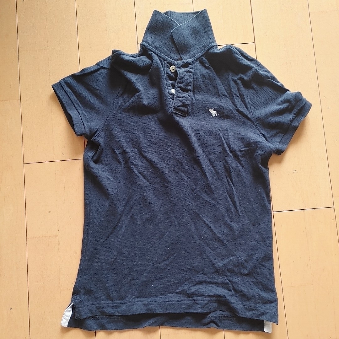 Abercrombie&Fitch - Abercrombie & Fitch ポロシャツ ネイビー Abercrombie&Fitch - Abercrombie & Fitch ポロシャツ ネイビー