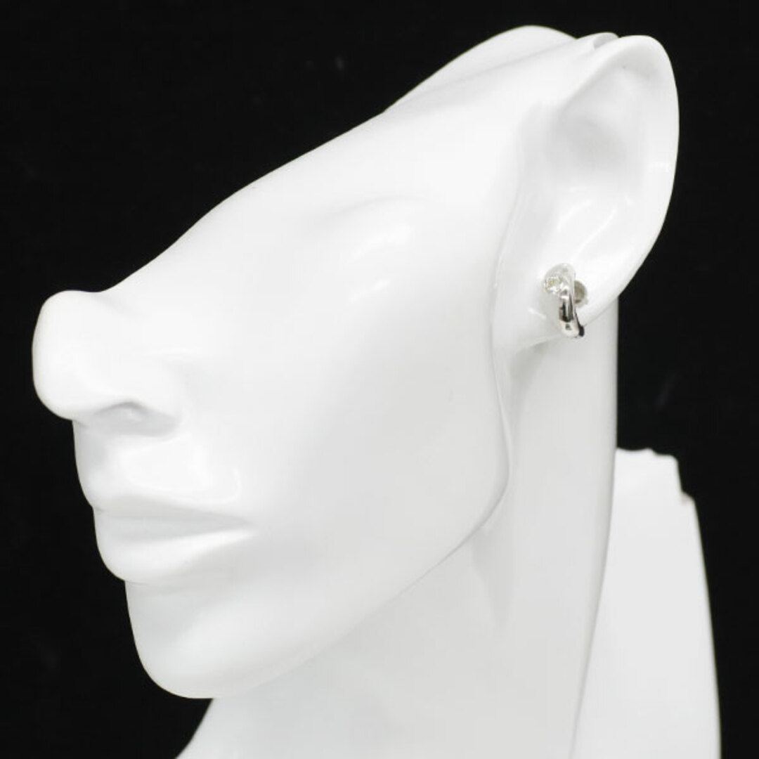 K18WG ダイヤモンド ピアス 0.43ct D0.02ct ハーフフープの通販 K18WG ダイヤモンド ピアス 0.43ct D0.02ct ハーフフープの通販