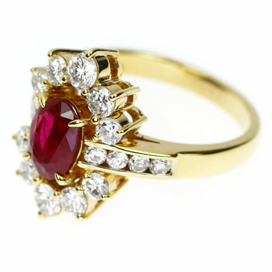 K18YG ルビー ダイヤモンド リング 1.08ct D1.00ctの通販 by K18YG ルビー ダイヤモンド リング 1.08ct D1.00ctの通販 by