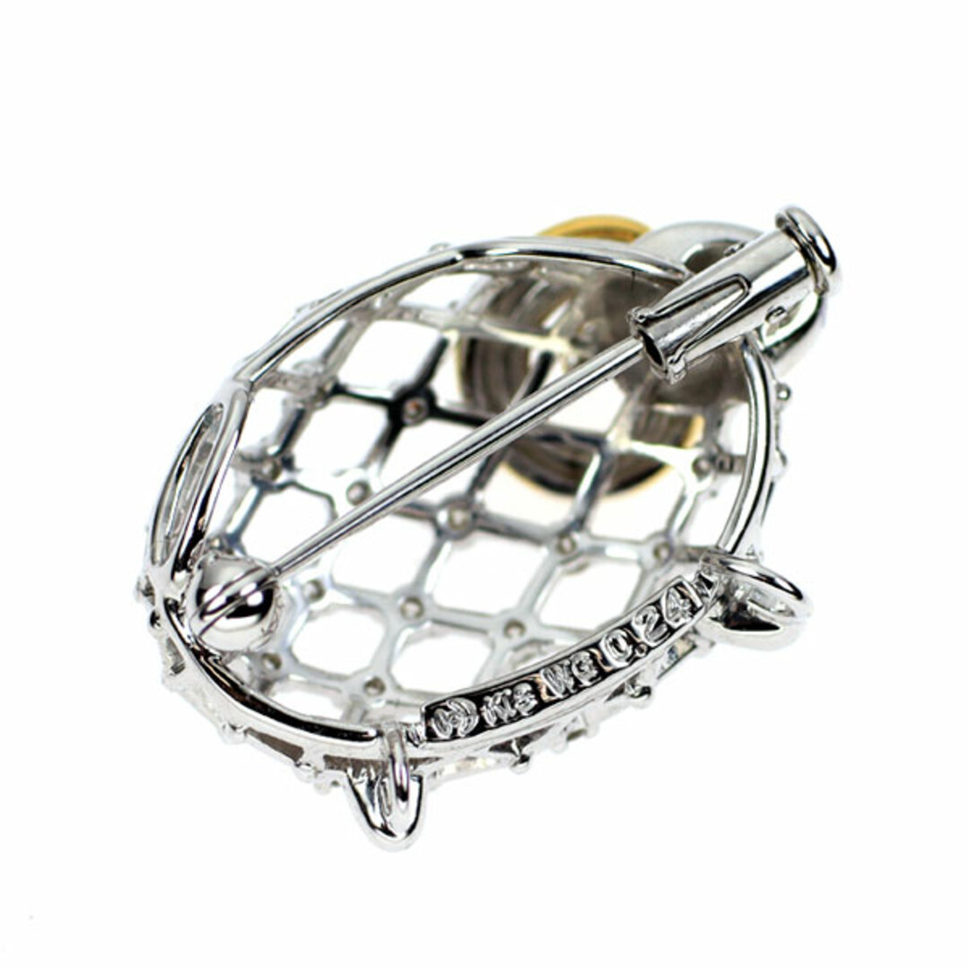 TASAKI - 田崎真珠 K18YG/WG ダイヤモンド ブローチ 0.24ct TASAKI - 田崎真珠 K18YG/WG ダイヤモンド ブローチ 0.24ct