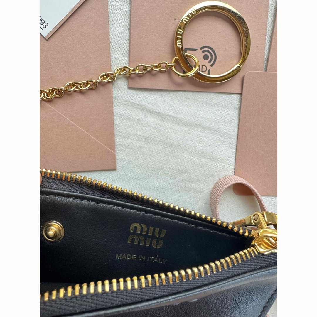 MIU MIU - miumiu カードケース レザー ブラックの通販 by sr's MIU MIU - miumiu カードケース レザー ブラックの通販 by sr's