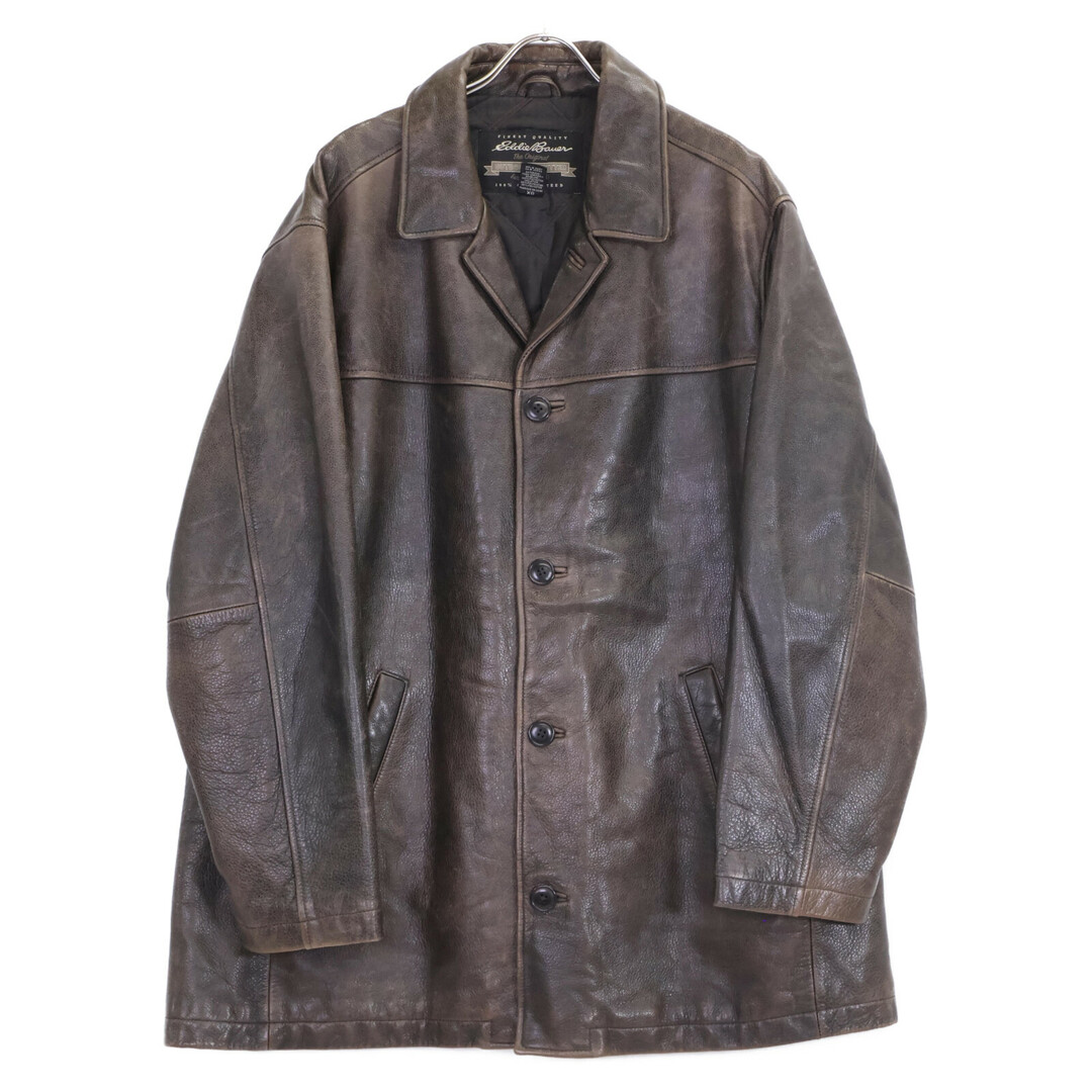 Eddie Bauer - エディーバウアー 90~00S ブラウン レザーカー Eddie Bauer - エディーバウアー 90~00S ブラウン レザーカー