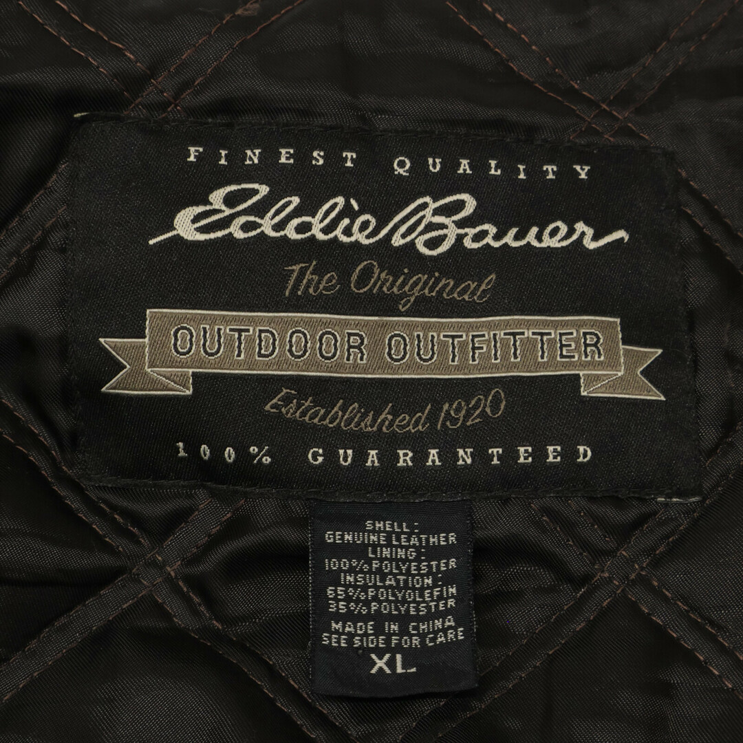 Eddie Bauer - エディーバウアー 90~00S ブラウン レザーカー Eddie Bauer - エディーバウアー 90~00S ブラウン レザーカー