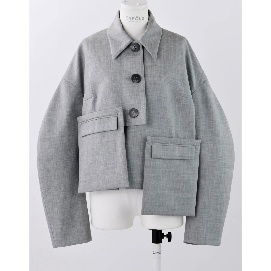 ENFOLD - 新品ENFOLD SOUTIEN-COLLAR SHORT-JACKET 36の通販 by ENFOLD - 新品ENFOLD SOUTIEN-COLLAR SHORT-JACKET 36の通販 by