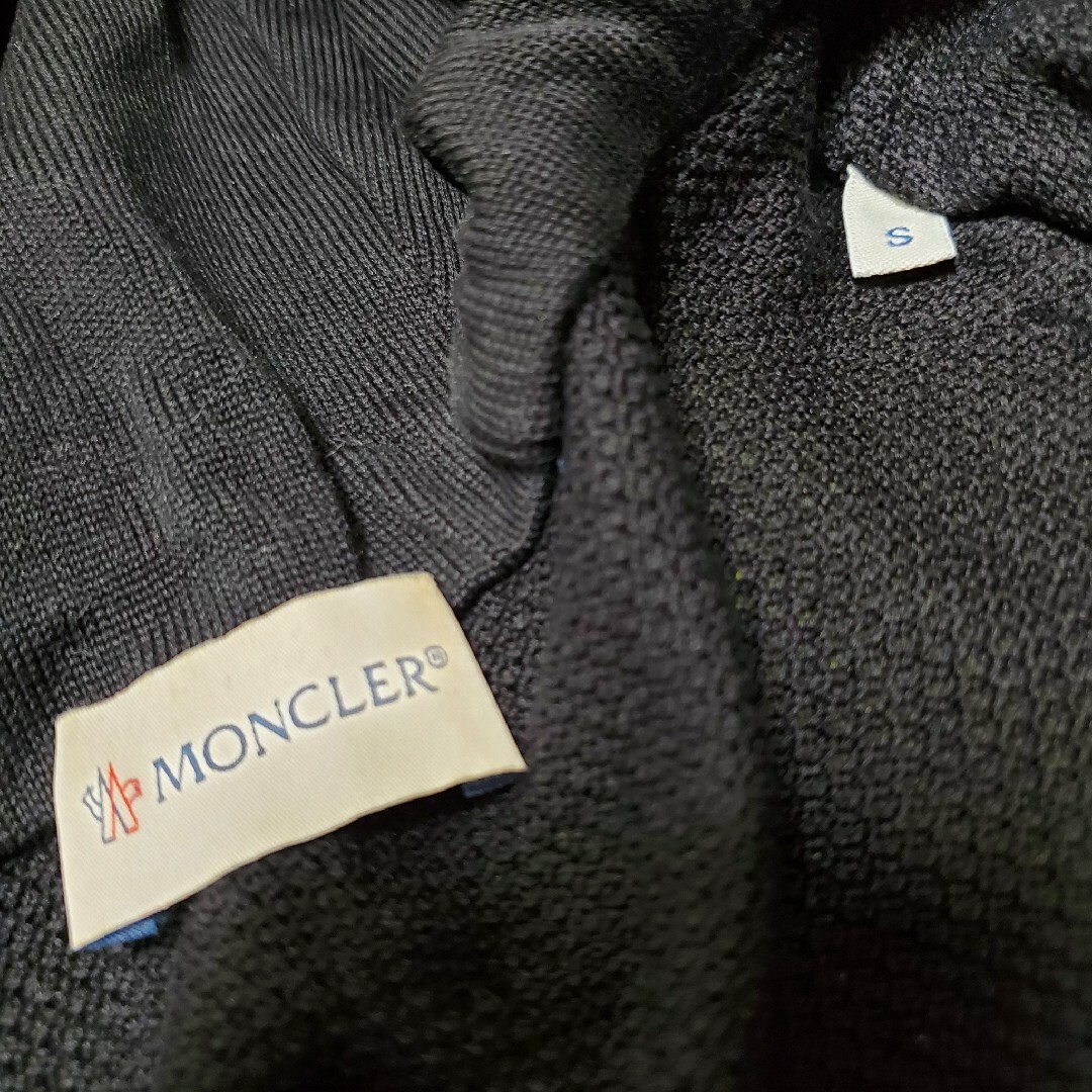 MONCLER - MONCLER カーディガン 異素材切替 ブルゾン MONCLER - MONCLER カーディガン 異素材切替 ブルゾン