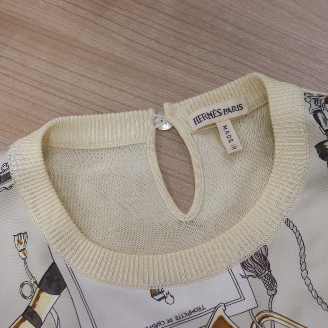 HERMES - IT2Y8LHQ8X5C HERMES エルメス ニット セーター 長袖 HERMES - IT2Y8LHQ8X5C HERMES エルメス ニット セーター 長袖