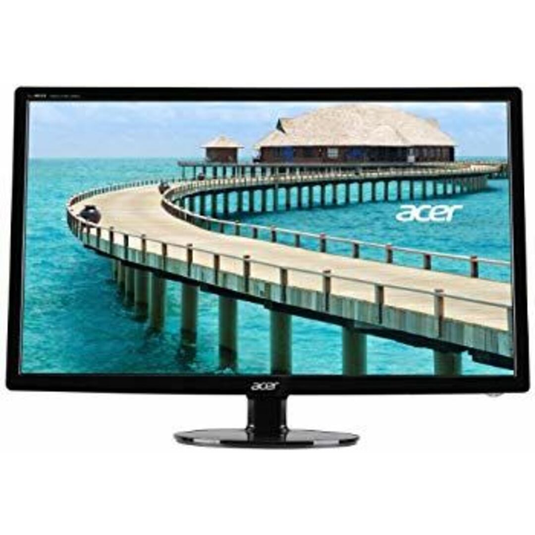 Acer S241HL bmid - LED monitor - 24" - 1920 x 1080 - 250 cd/m2 - 5 ms - HDMI DVI VGA - black - DVI VGA (HD-15) HDMI khxv5rg スマホ/家電/カメラのPC/タブレット(PC周辺機器)の商品写真