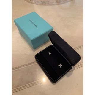 Tiffany & Co. - ティファニー オープン ハート フープ ピアスの Tiffany & Co. - ティファニー オープン ハート フープ ピアスの