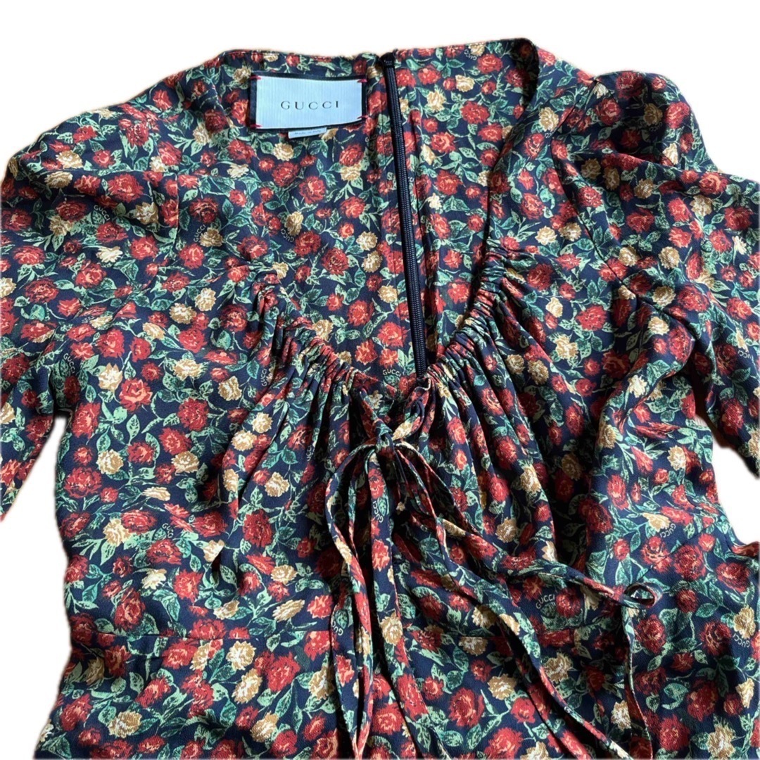 GUCCI - 新品未使用 Gucci 花柄 ロング ワンピース ミケーレの GUCCI - 新品未使用 Gucci 花柄 ロング ワンピース ミケーレの