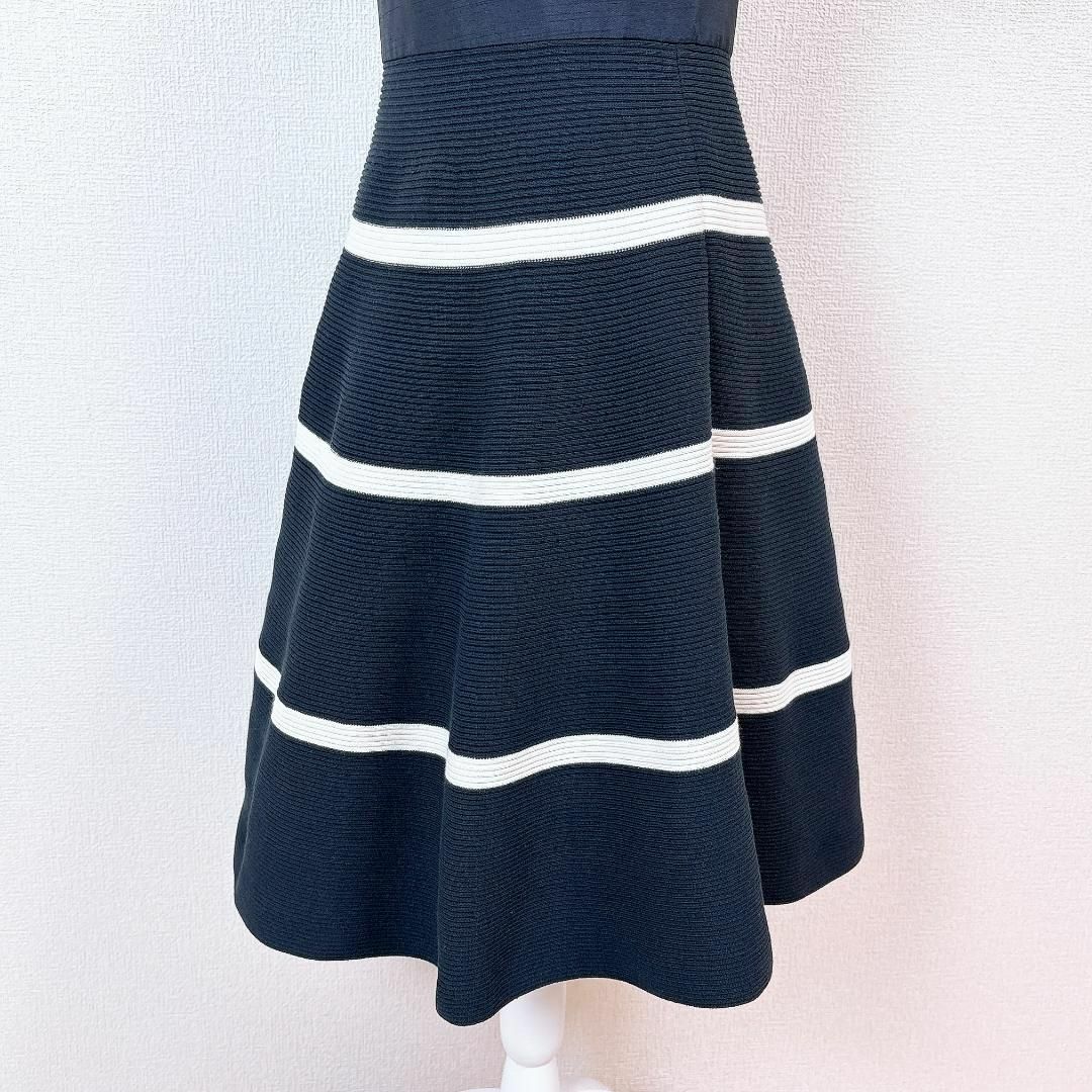 TO BE CHIC - 【美品】トゥービーシック ニット切替 Aライン TO BE CHIC - 【美品】トゥービーシック ニット切替 Aライン