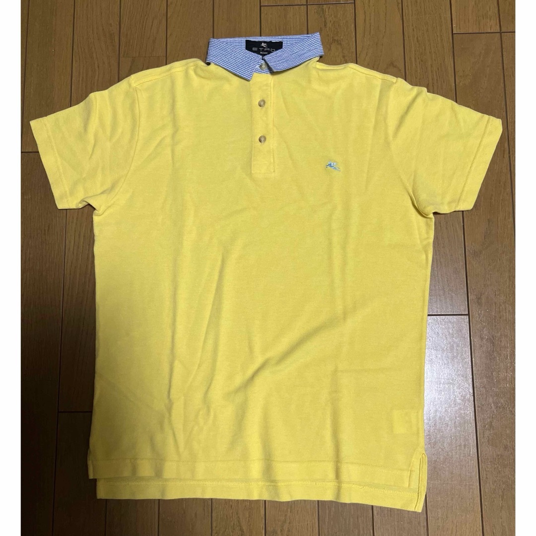 ETRO - エトロ ETRO ポロシャツ 半袖 黄色の通販 by ぽ ETRO - エトロ ETRO ポロシャツ 半袖 黄色の通販 by ぽ