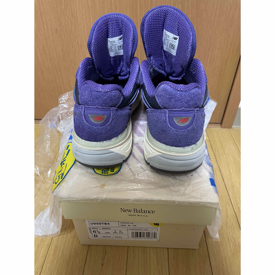 New Balance U990TB4スニーカー パープル。