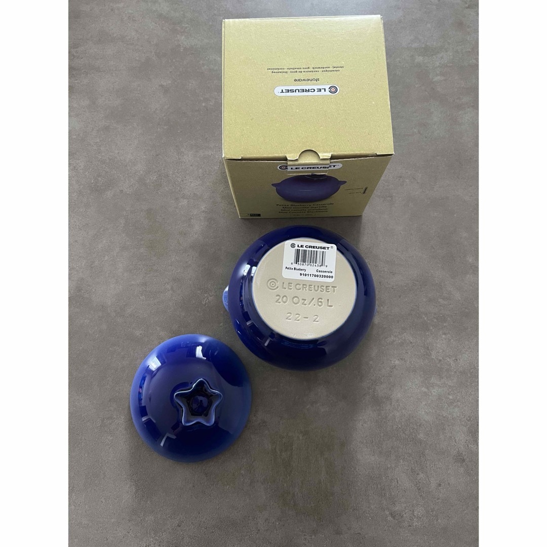 LE CREUSET - レア 新品 ル・クルーゼ ミニ・ブルーベリー 小物 LE CREUSET - レア 新品 ル・クルーゼ ミニ・ブルーベリー 小物