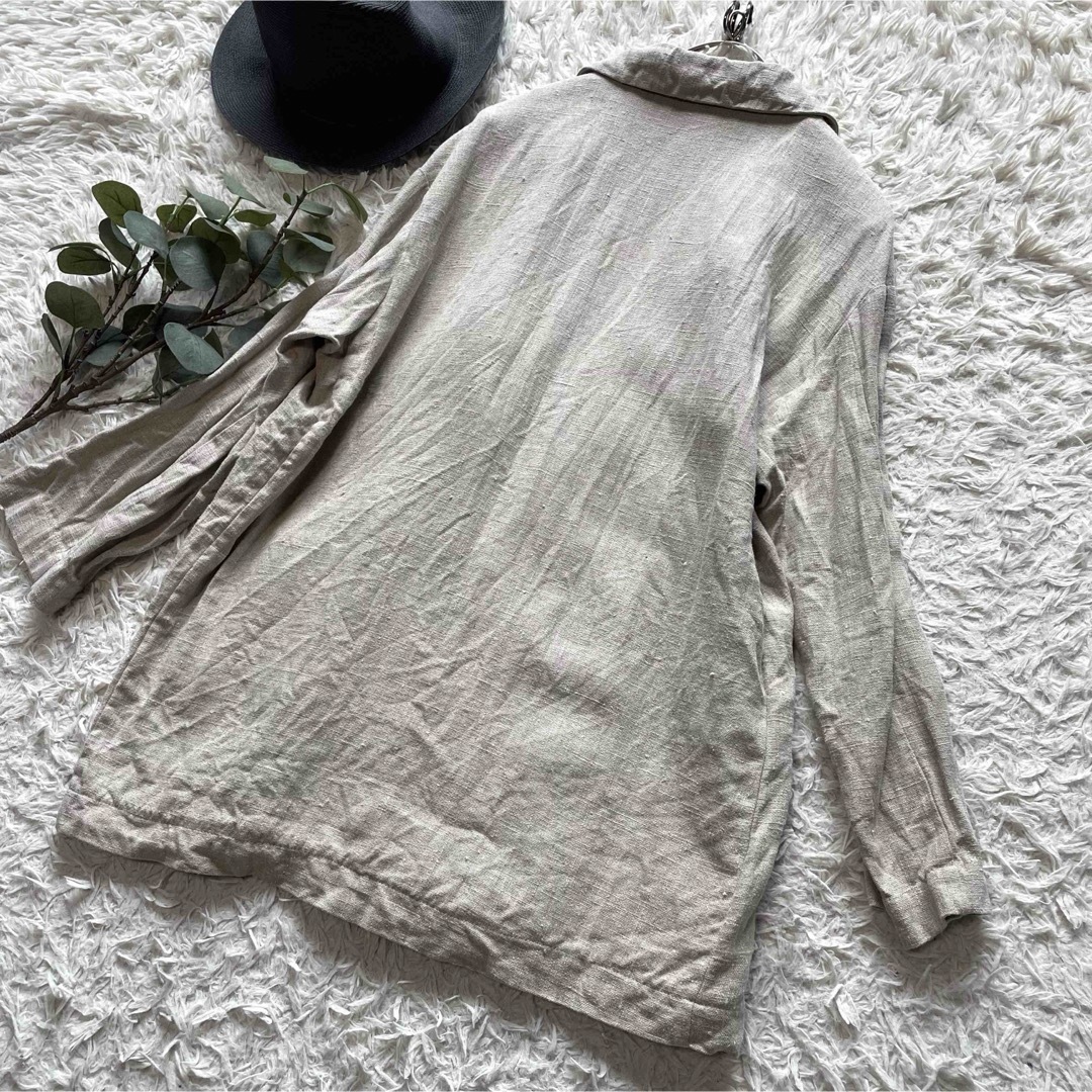 ZARA - ZARA ザラ リネンダブルジャケット XL レディース 大きい ZARA - ZARA ザラ リネンダブルジャケット XL レディース 大きい