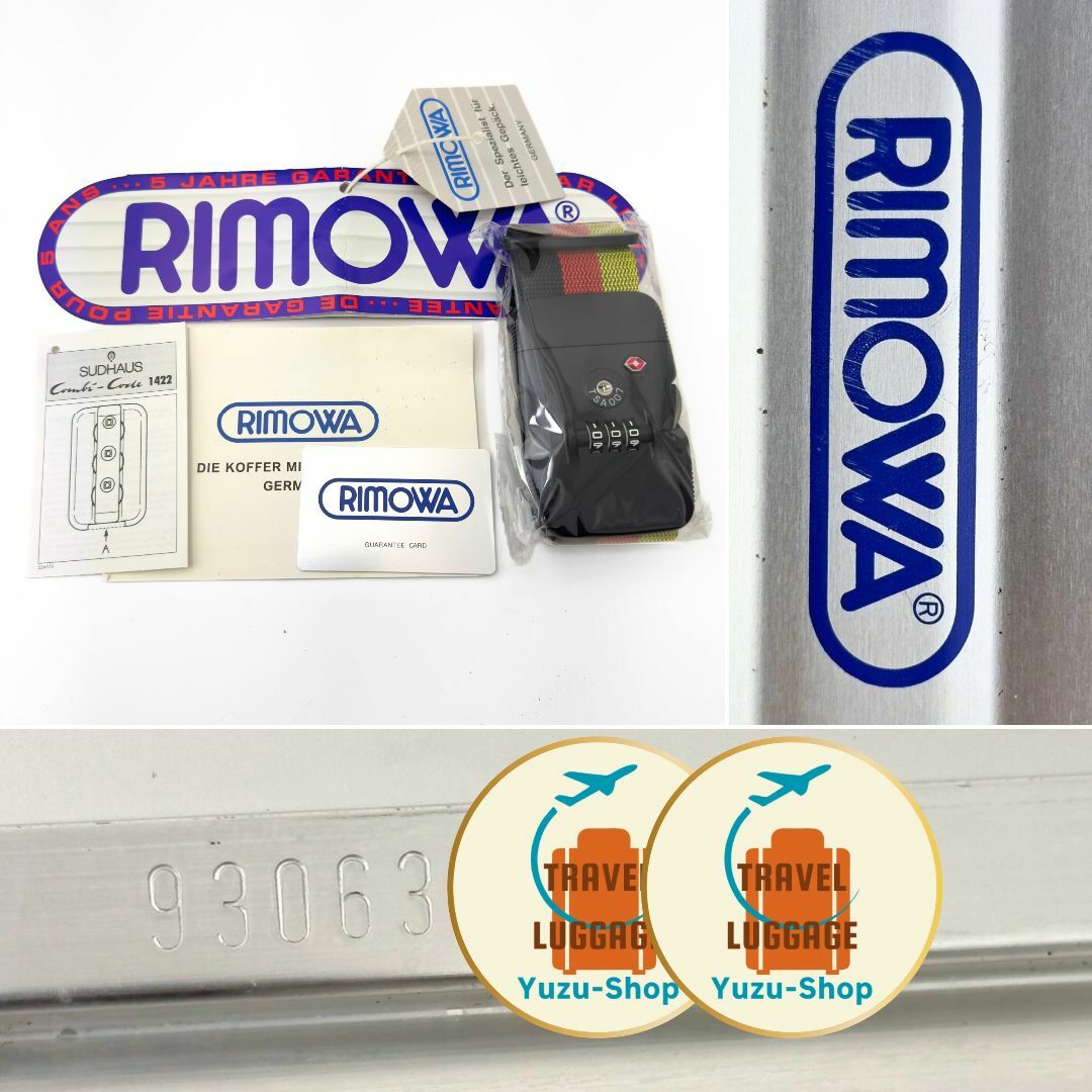 RIMOWA - リモワ トパーズ 63L 2輪 TSAロックベルト付 ジャンボ RIMOWA - リモワ トパーズ 63L 2輪 TSAロックベルト付 ジャンボ