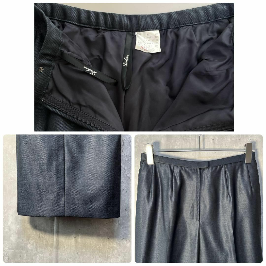 leilian - 極美品☆レリアン ルイジボット生地 ワイドパンツ leilian - 極美品☆レリアン ルイジボット生地 ワイドパンツ