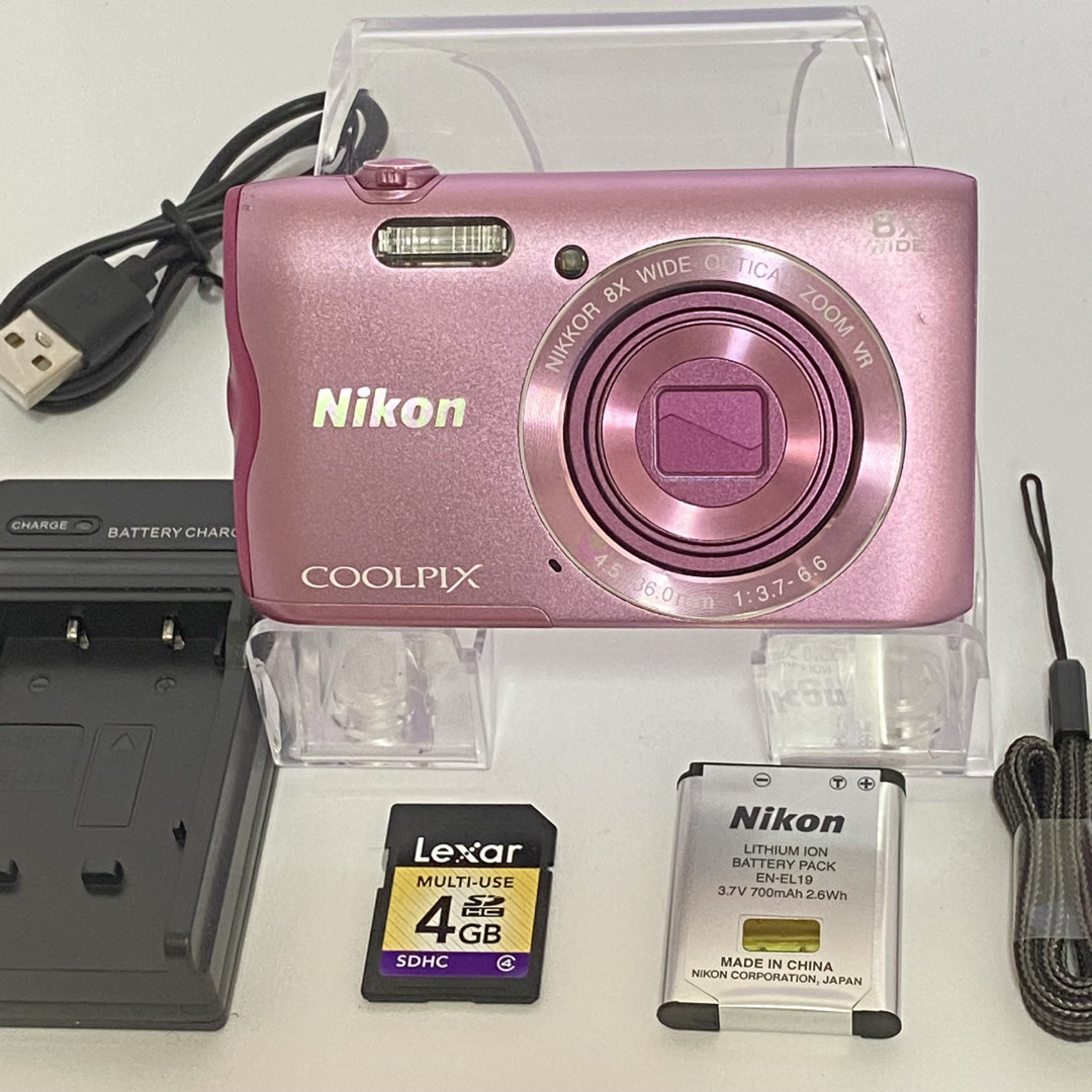 Nikon - 【人気】nikon coolpix A300 ニコン デジカメ SDカード Nikon - 【人気】nikon coolpix A300 ニコン デジカメ SDカード