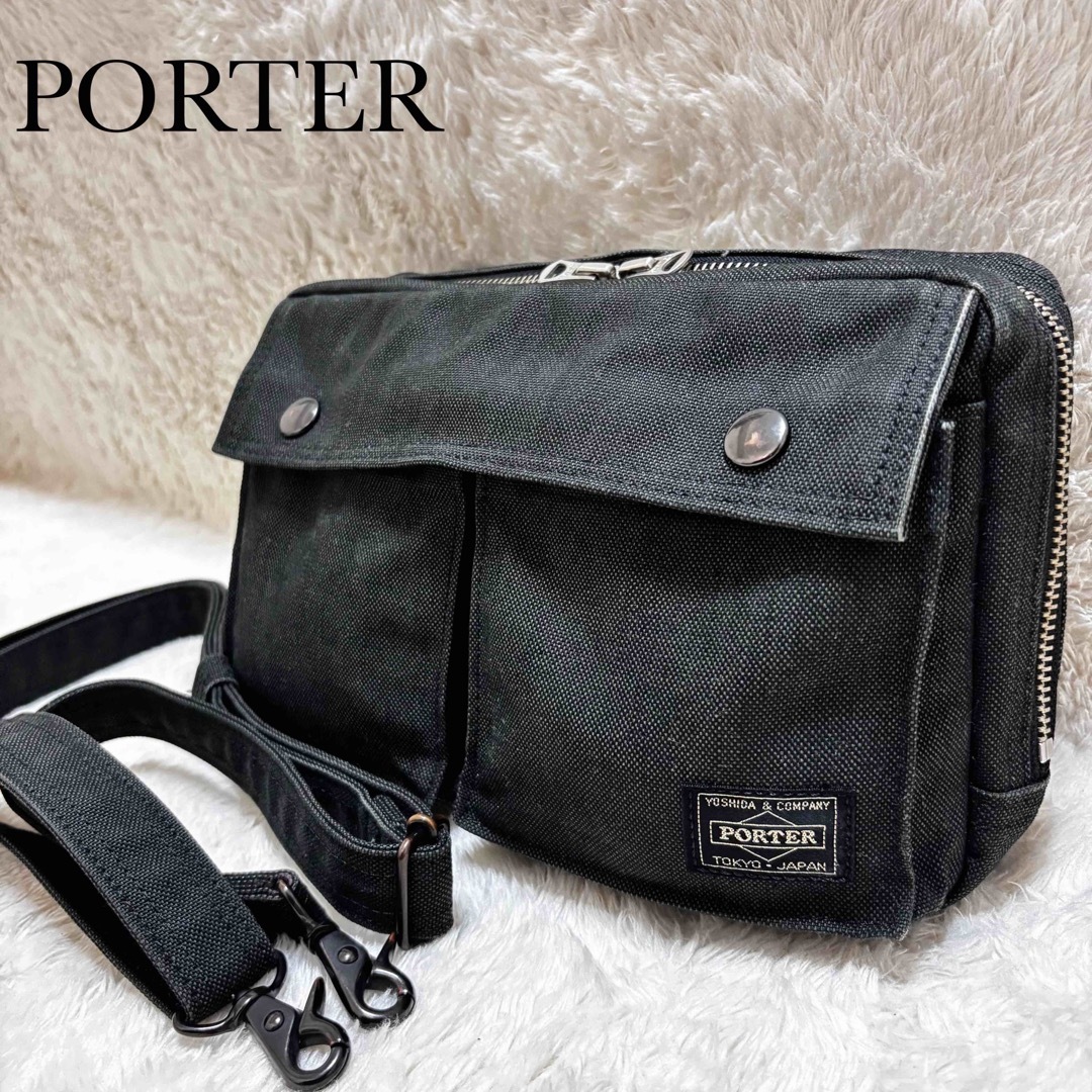 PORTER - 【人気】【美品】PORTER スモーキー ショルダーバッグ PORTER - 【人気】【美品】PORTER スモーキー ショルダーバッグ