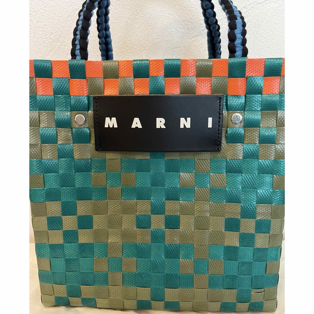 MARNI - MARNI マルニ ジャージーハンドル ミニバスケット 正規 MARNI - MARNI マルニ ジャージーハンドル ミニバスケット 正規