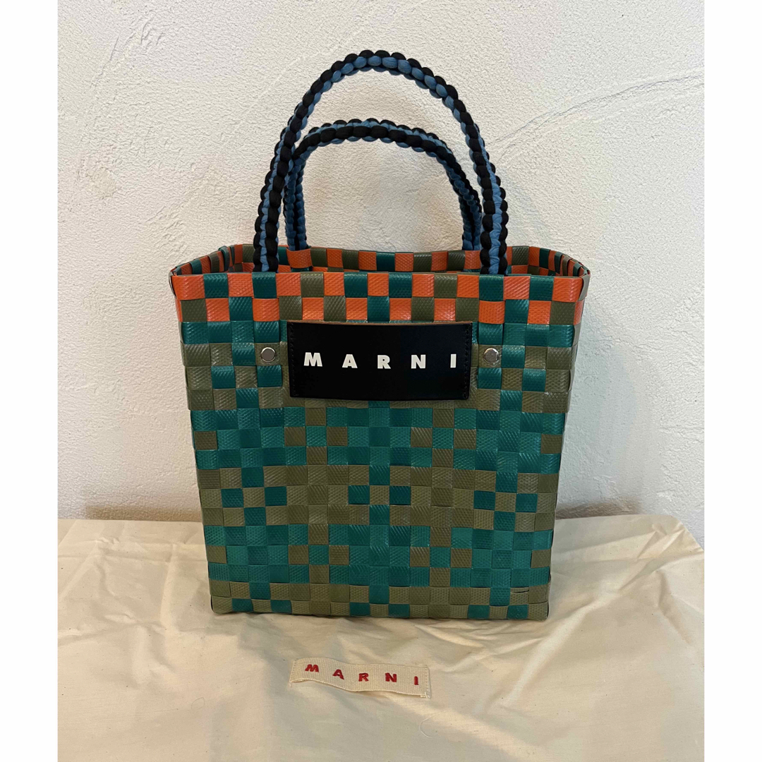 MARNI - MARNI マルニ ジャージーハンドル ミニバスケット 正規 MARNI - MARNI マルニ ジャージーハンドル ミニバスケット 正規