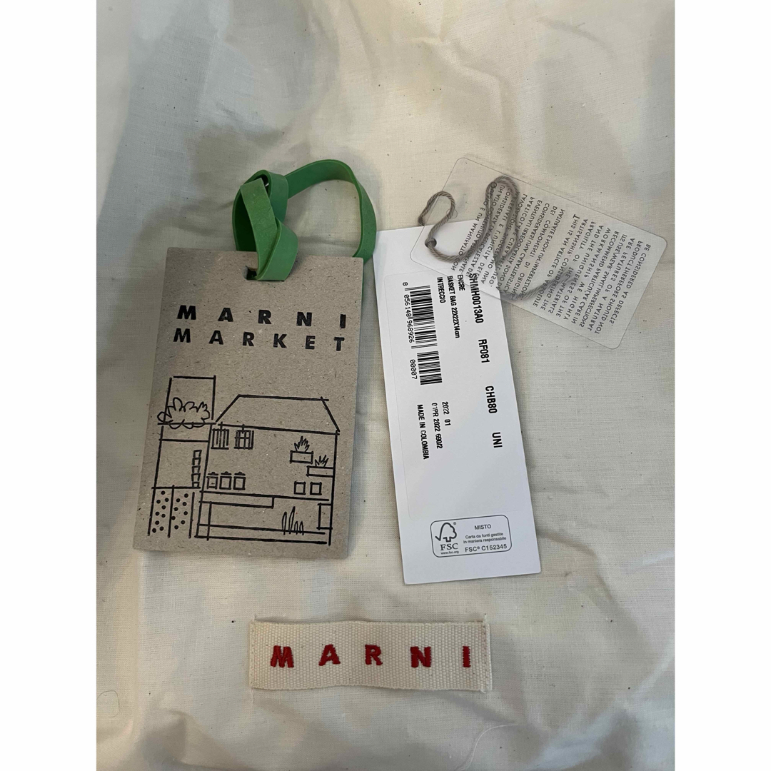 MARNI - MARNI マルニ ジャージーハンドル ミニバスケット 正規 MARNI - MARNI マルニ ジャージーハンドル ミニバスケット 正規
