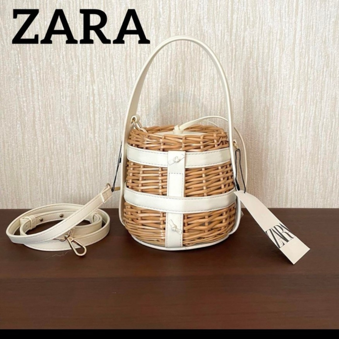 ZARA - ZARAカゴバッグ カゴバッグの通販 by らむ's shop|ザラ ZARA - ZARAカゴバッグ カゴバッグの通販 by らむ's shop|ザラ