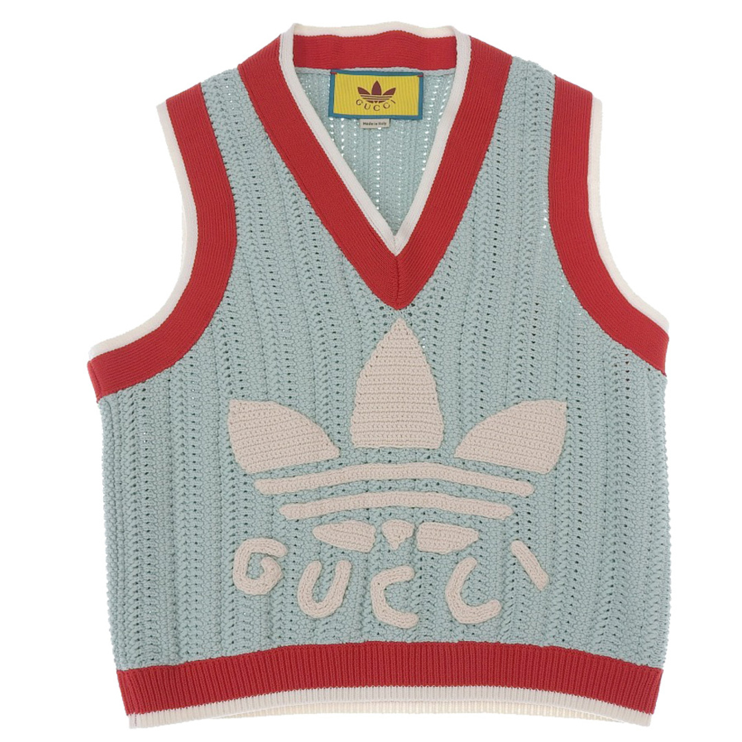 GUCCI - グッチ 新品同様 GUCCI グッチ ×アディダス ロゴ刺繍 GUCCI - グッチ 新品同様 GUCCI グッチ ×アディダス ロゴ刺繍