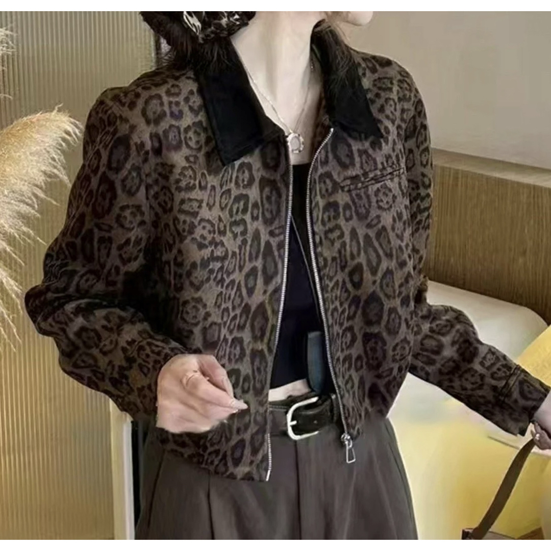 ヒョウ柄 レオパード ジャケット y2k musinsa chiinaの通販 by ヒョウ柄 レオパード ジャケット y2k musinsa chiinaの通販 by