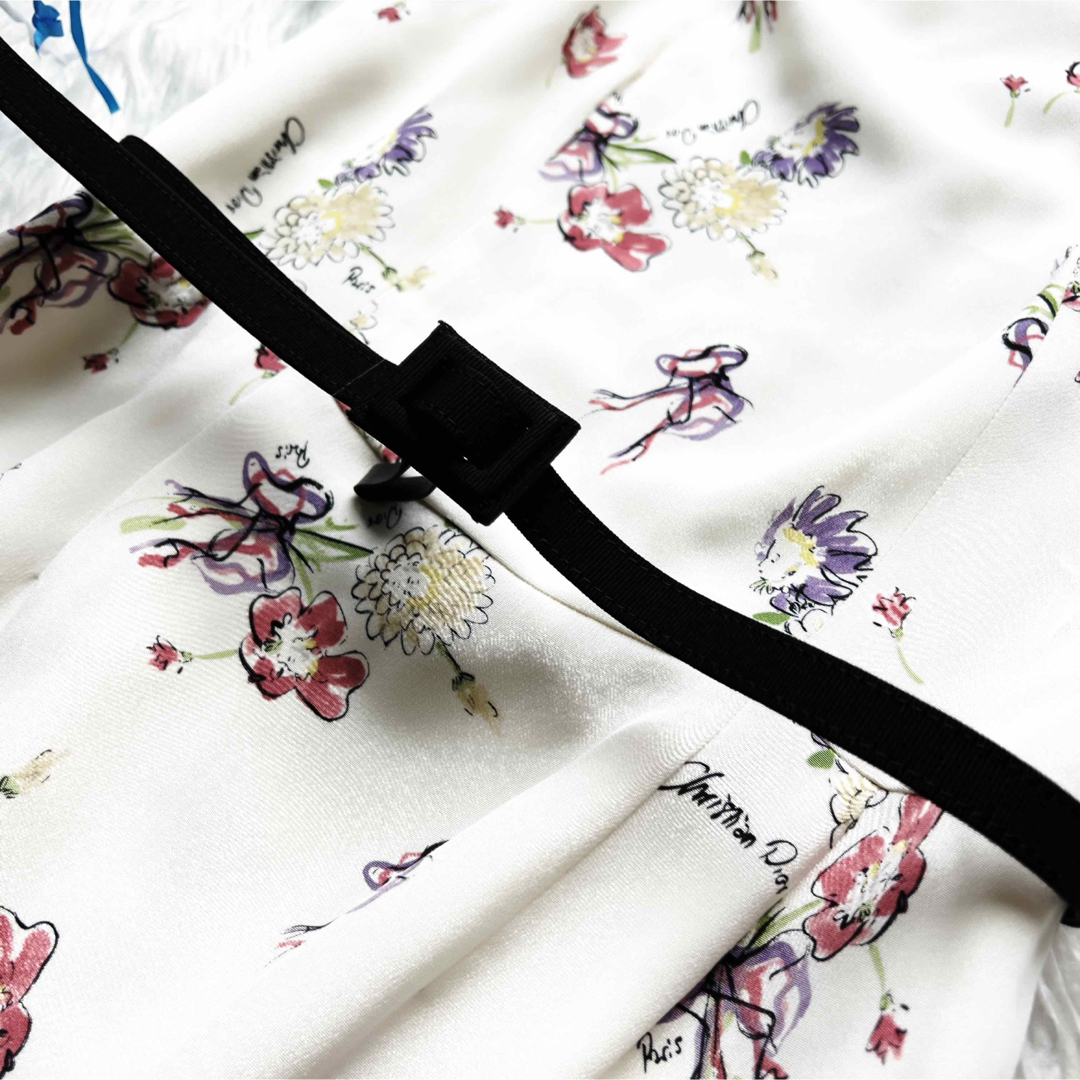 Christian Dior - 美品 ChristianDior ディオール シルク 花柄 Christian Dior - 美品 ChristianDior ディオール シルク 花柄