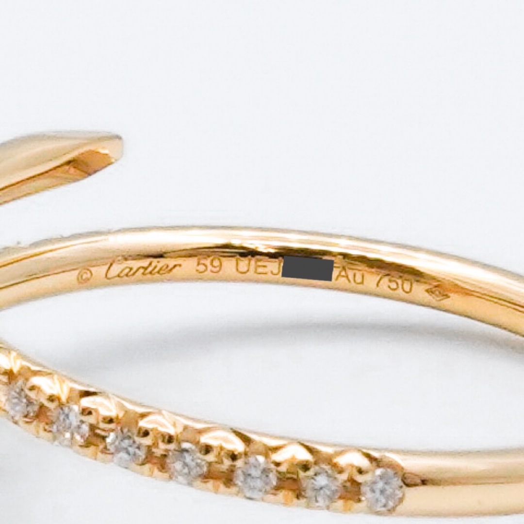 Cartier - 【保証書付】カルティエ ジュストアンクル リング 19 Cartier - 【保証書付】カルティエ ジュストアンクル リング 19