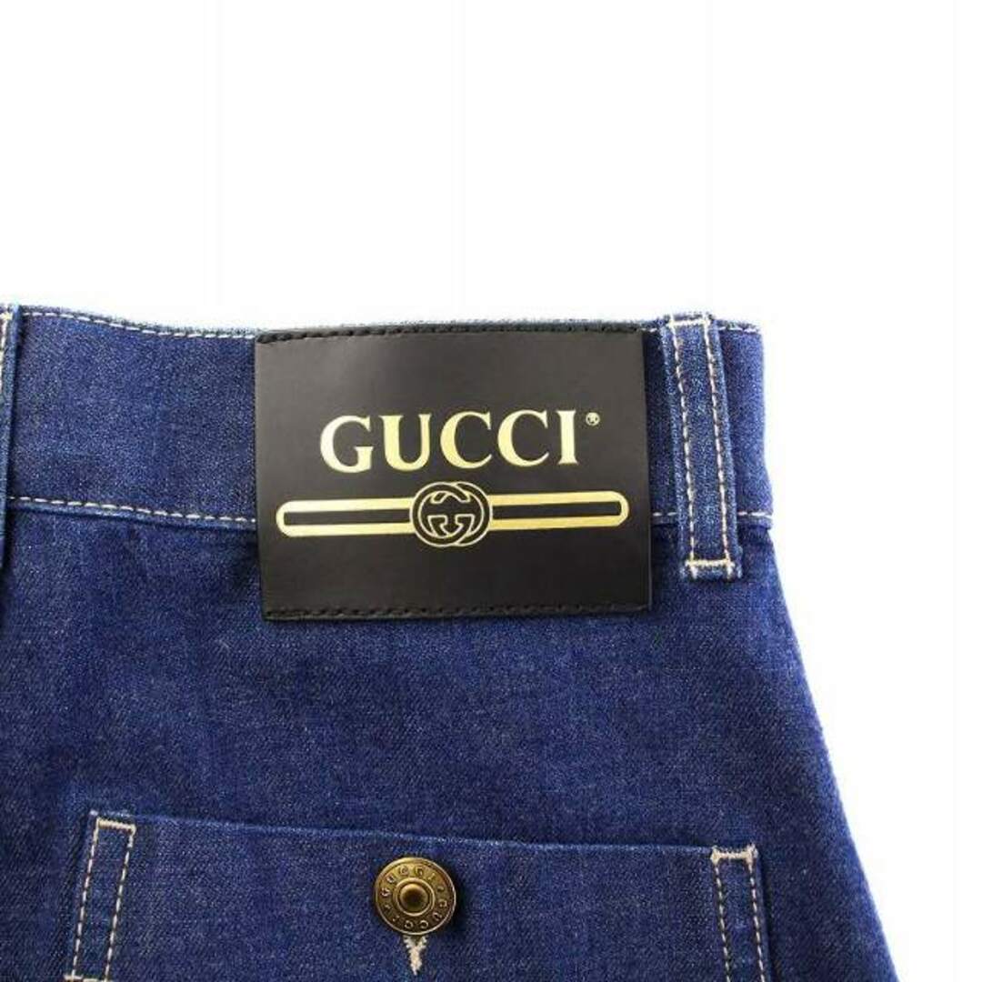 GUCCI - グッチ GGキャンバス折り返し デニムパンツ ジーンズ GUCCI - グッチ GGキャンバス折り返し デニムパンツ ジーンズ