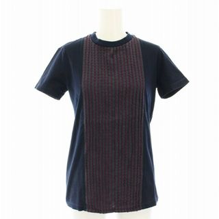 PRADA - プラダ ホワイト 無地 三角プレート 半袖Tシャツ XSの PRADA - プラダ ホワイト 無地 三角プレート 半袖Tシャツ XSの