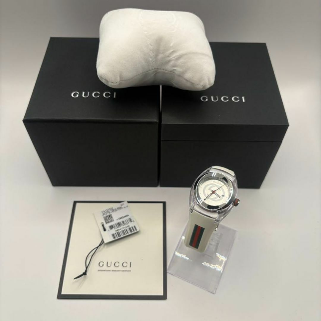 GUCCI - グッチ SYNCシンク 137.3 YA137302 SS/QZ/ラバー GUCCI - グッチ SYNCシンク 137.3 YA137302 SS/QZ/ラバー