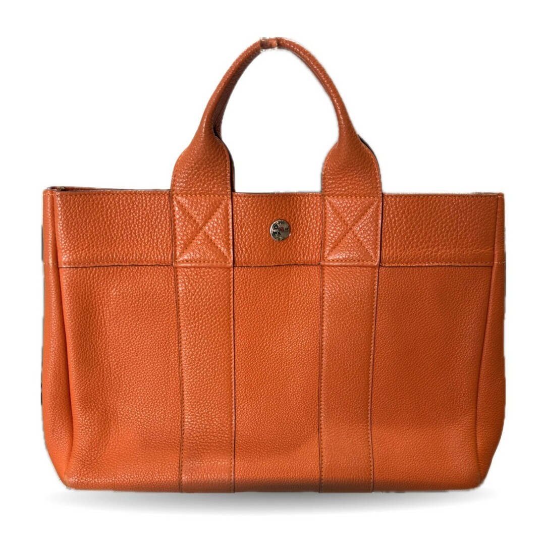 HERMES - エルメス フールトゥPM オールレザー トゴ オレンジ HERMES - エルメス フールトゥPM オールレザー トゴ オレンジ