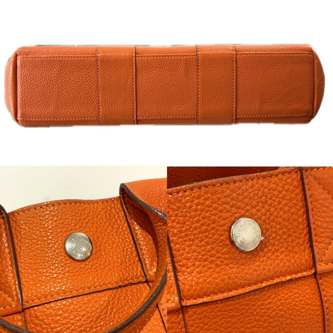 HERMES - エルメス フールトゥPM オールレザー トゴ オレンジ HERMES - エルメス フールトゥPM オールレザー トゴ オレンジ