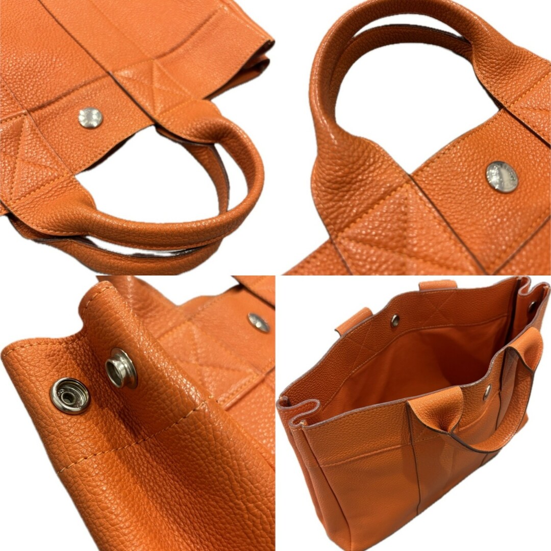 HERMES - エルメス フールトゥPM オールレザー トゴ オレンジ HERMES - エルメス フールトゥPM オールレザー トゴ オレンジ