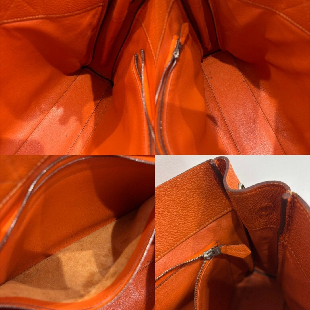HERMES - エルメス フールトゥPM オールレザー トゴ オレンジ HERMES - エルメス フールトゥPM オールレザー トゴ オレンジ