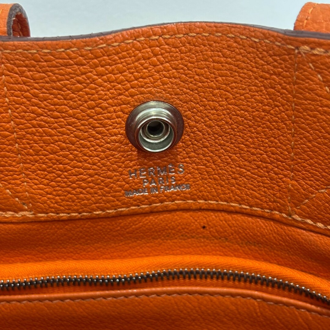 HERMES - エルメス フールトゥPM オールレザー トゴ オレンジ HERMES - エルメス フールトゥPM オールレザー トゴ オレンジ