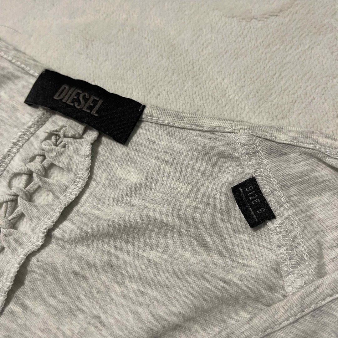 DIESEL - DIESEL グレー グラデーション 長袖Tシャツ レディース DIESEL - DIESEL グレー グラデーション 長袖Tシャツ レディース