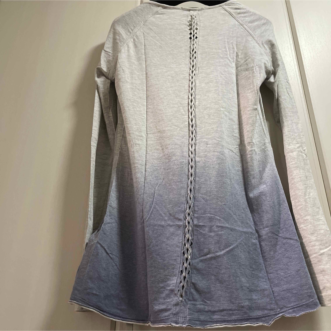DIESEL - DIESEL グレー グラデーション 長袖Tシャツ レディース DIESEL - DIESEL グレー グラデーション 長袖Tシャツ レディース
