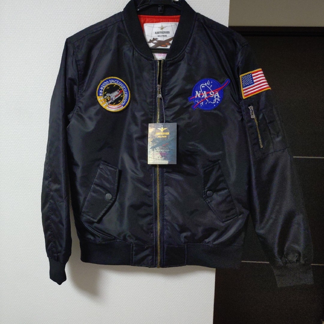 新品・未使用 ASSSTSERIES MA-1フライトジャケット L ブラックの 新品・未使用 ASSSTSERIES MA-1フライトジャケット L ブラックの