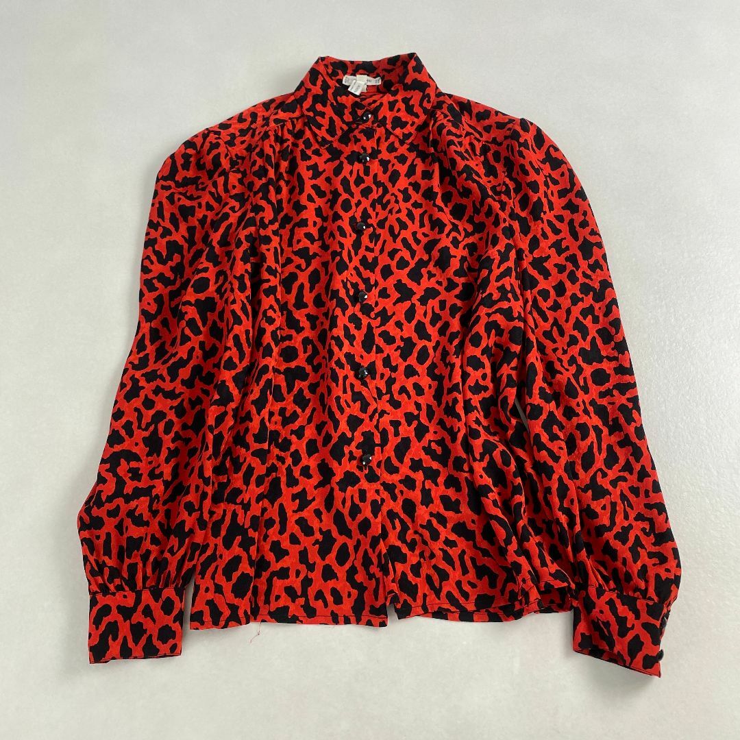 CELINE - 美品　セリーヌ　ブラウス　ヒョウ柄　Y2K CELINE ヴィンテージ シルク