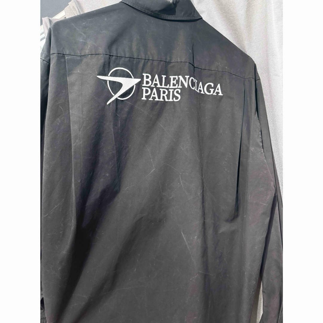BALENCIAGA - 【即納】BALENCIAGA バレンシアガ ロゴ刺繍長袖 BALENCIAGA - 【即納】BALENCIAGA バレンシアガ ロゴ刺繍長袖