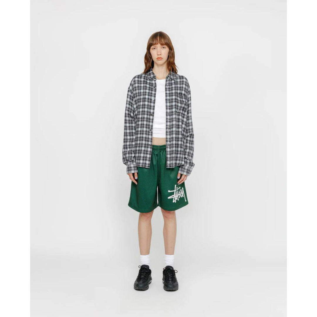 STUSSY - Stussy Matthew Shirt チェック 長袖シャツ 短丈 STUSSY - Stussy Matthew Shirt チェック 長袖シャツ 短丈