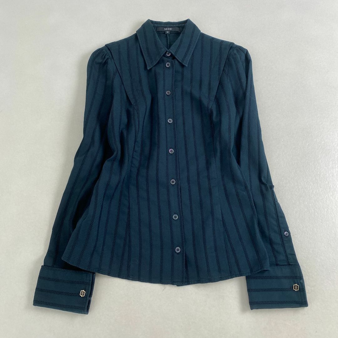 GUCCI - グッチ ブラウス 長袖 GGロゴ GUCCI かわいい 希少 GUCCI - グッチ ブラウス 長袖 GGロゴ GUCCI かわいい 希少