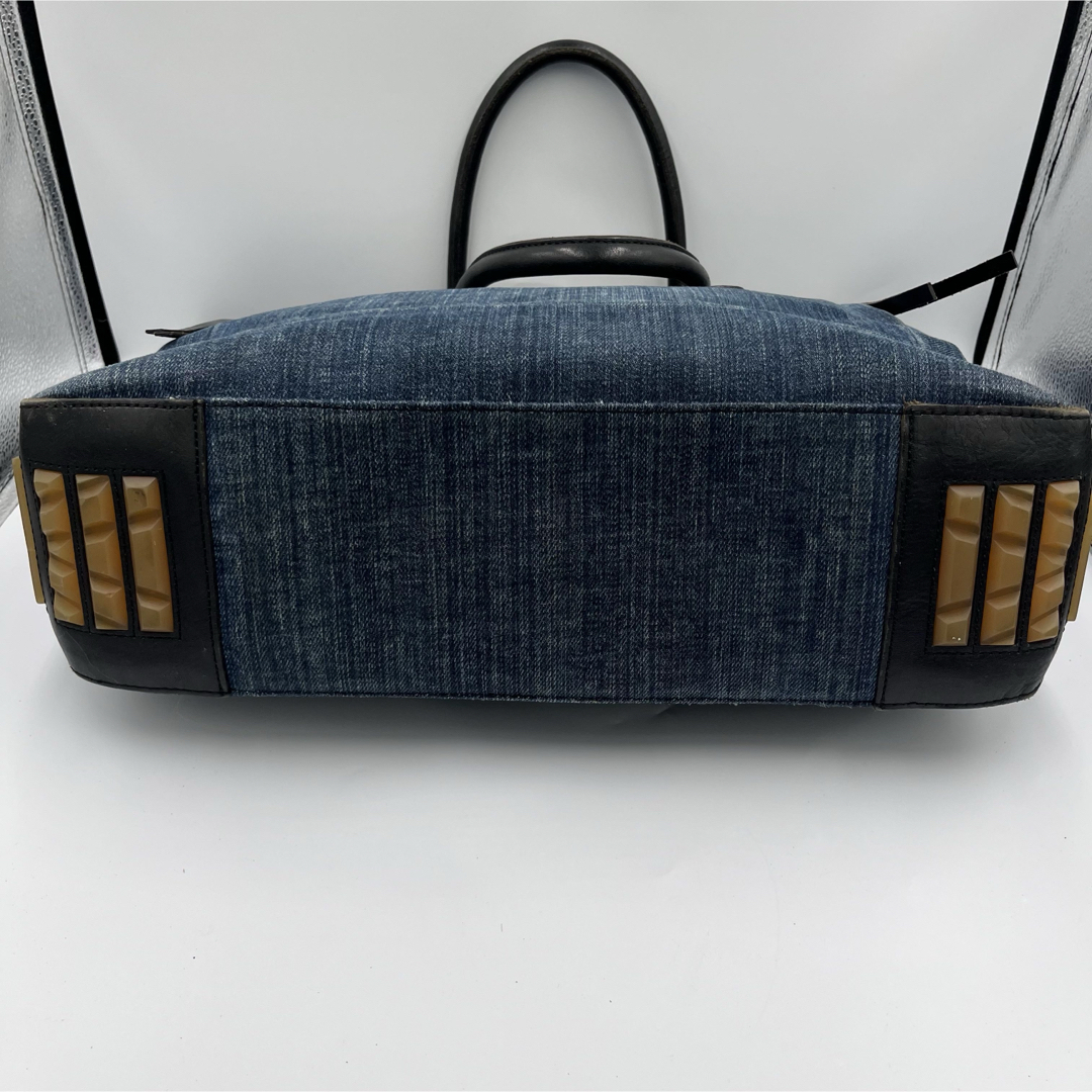DIESEL - 【美品】ディーゼル トートバッグ デニム レザー A4 DIESEL - 【美品】ディーゼル トートバッグ デニム レザー A4